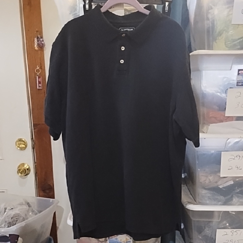 Magellan Outdoors Black Polo Shirt